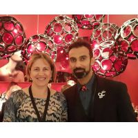 Sabrina Menichetti e il designer Khalid Shafar